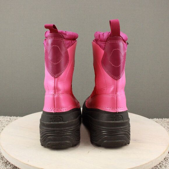 North Face Boots Kids 5 Pink Alpenglow Insulated Waterproof Winter Snow - Picture 7 of 12